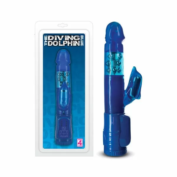 The Diving Dolphin Blue Vibrator - Xtc Toys - XtcToys The Diving Dolphin Blue Vibrator - Xtc Toys - XtcToys