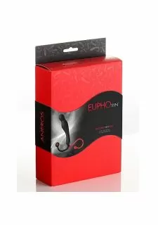 Aneros Eupho Syn Silicone Male G-spot Stimulator & Prostate Massager Black/Red