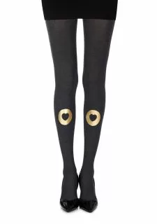 Zohara "Into My Heart" Grey Print Tights