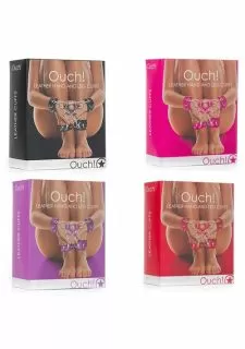 Ouch Leather Hand And Leg cuffs Bondage Restraint