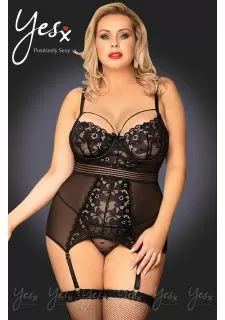 YesX YX955Q Black Chemise