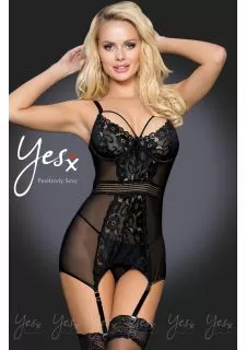 YesX YX955 Black Chemise