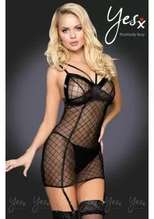 YesX YX954 Black Chemise