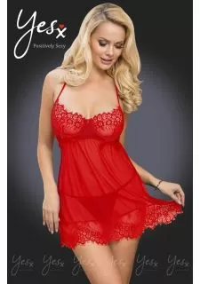YesX YX952 Red Babydoll Set