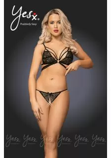 YesX YX235 Black Bra Set