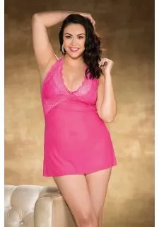 Shirley of Hollywood X31313 Heart Lace Chemise