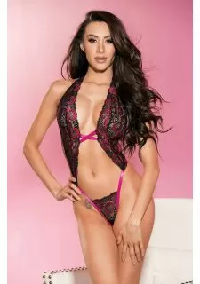 Shirley of Hollywood 96801 Black & Hot Pink