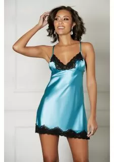 Shirley of Hollywood 31475 Peacock Blue Chemise