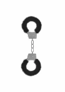 Beginner's Furry Handcuffs -Black