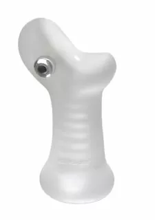 Doc Johnson The Super Sucker 2.0 - ULTRASKYN Vibrating Stroker - Clear