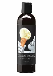 Earthly body Vanilla Edible Massage Oil - 8oz / 237ml