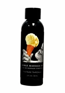 Earthly body Vanilla Edible Massage Oil - 2oz / 60ml