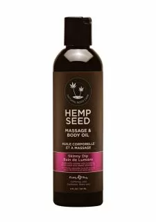 Earthly body Skinny Dip Massage Oil with a Vanilla Cotton Candy Scent - 8oz /