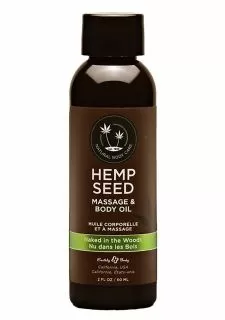 Earthly body Naked in the Woods Massage Oil with White Tea and Ginger Scent -