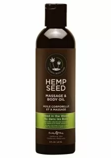 Earthly body Naked in the Woods Massage Oil with White Tea and Ginger Scent - 8OZ / 237ML