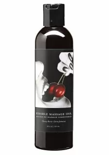 Earthly body Cherry Edible Massage Oil - 8oz / 237ml