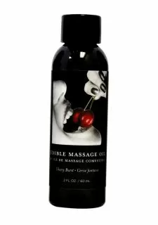 Earthly body Cherry Edible Massage Oil - 2oz / 60ml