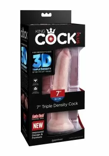 King Cock Plus 7 Inch Triple Density Dildo