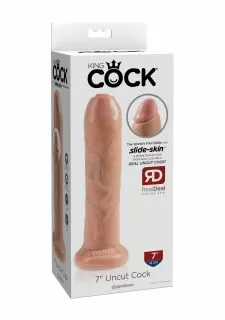 King Cock 7 Inch Uncut Dildo