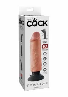 King Cock 6 Inch Vibrating Dildo
