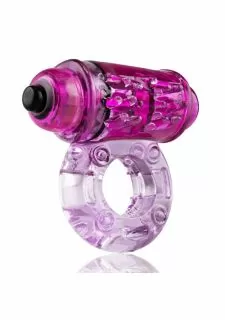 Screaming O Wow Vibrating Cock Ring - Purple