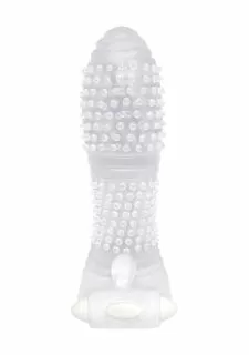 Vibrating Sextenders Penis Sleeve Extender - Nubbed