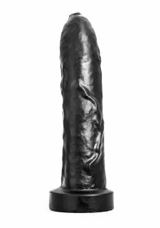 Hung System Uncut Anal Dildo - Black - 26 cm