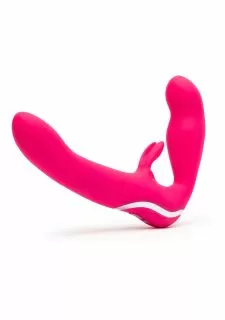 Happy Rabbit Strapless Strap On - Pink