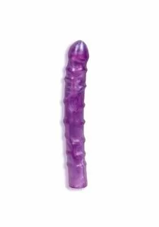 Doc Johnson Radiant Gems 8" Veined Slim Dong, Purple