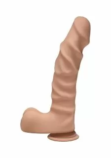 The D™ - Ragin' D - ULTRASKYN™ 9" Dildo with Balls - Caramel
