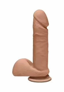 The D™ - Perfect D - ULTRASKYN™ 7" Dildo with Balls - Caramel