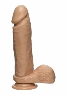 The D™ - Perfect D - FIRMSKYN™ 8" Dildo with Balls - Vanilla