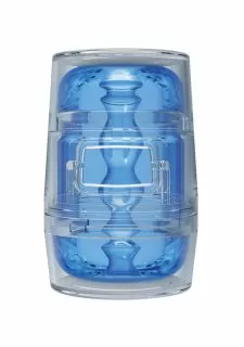 Main Squeeze™ Pop-Off Optix Masturbator - Crystal Blue