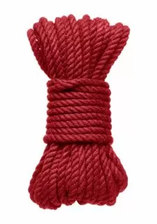 KINK - Bind & Tie - 30 Ft Hemp Bondage Rope - Red