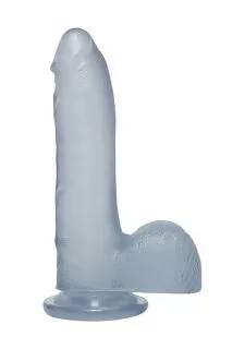 Crystal Jellies 7 Inch Thin Cock with Balls