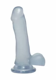 Crystal Jellies 6.5 Inch Slim Cock with Balls