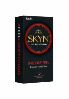 Skyn Intense Feel 10 Pack Intensely Raised Dots Condoms