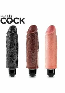 King Cock 6 Inch Vibrating Stiffy Dildo