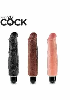 King Cock 7 Inch Vibrating Stiffy Dildo