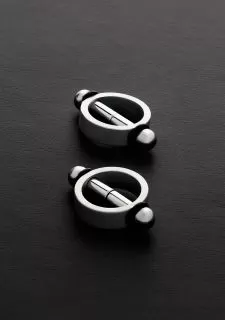 Shots - Steel Magnetic Nipple Pinchers (pair)