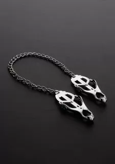 Shots - Steel Clover Nipple Clamp with Chain