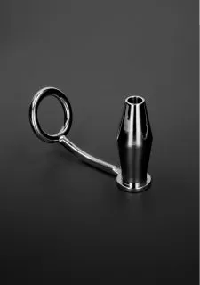 Shots - Steel Intruder with Tunner Buttplug Ring 45mm - 4Inch x 1,5 Inch