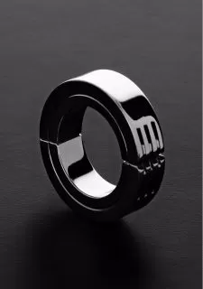 Shots - Steel Hinged Cock Ring/CBT Ball Stretchers (50mm)