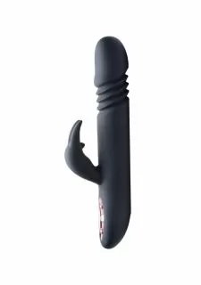 Inmi Royal Rabbits Bunny Thrust 10X Thrusting Rabbit Vibrator - Black