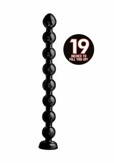 Hosed 19 Inch Beaded Thick Anal Snake Dildo
