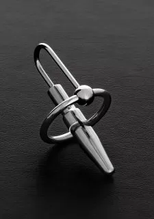 Shots - Steel Wedge Plug Ring- SOLID (28mm)