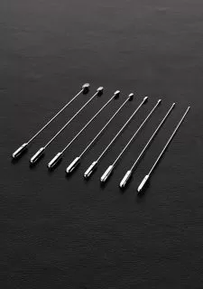Shots - Steel Rosebud Urethral Sounds - 8 Pieces Set