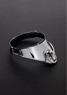 Shots - Steel Locking Cleopatra Collar with Ring (13.5")