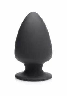 Squeeze-It Squeezable Medium Anal Plug - Black