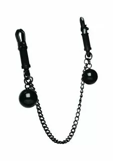 Mistress Clamps with Ball Weights and Chain